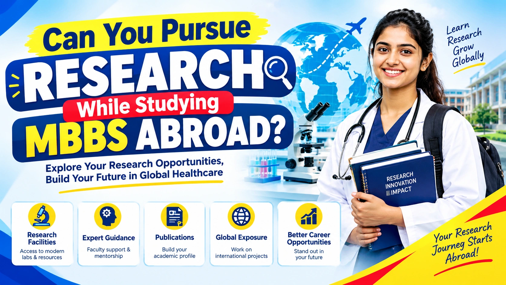 Can You Pursue Research While Studying MBBS Abroad?